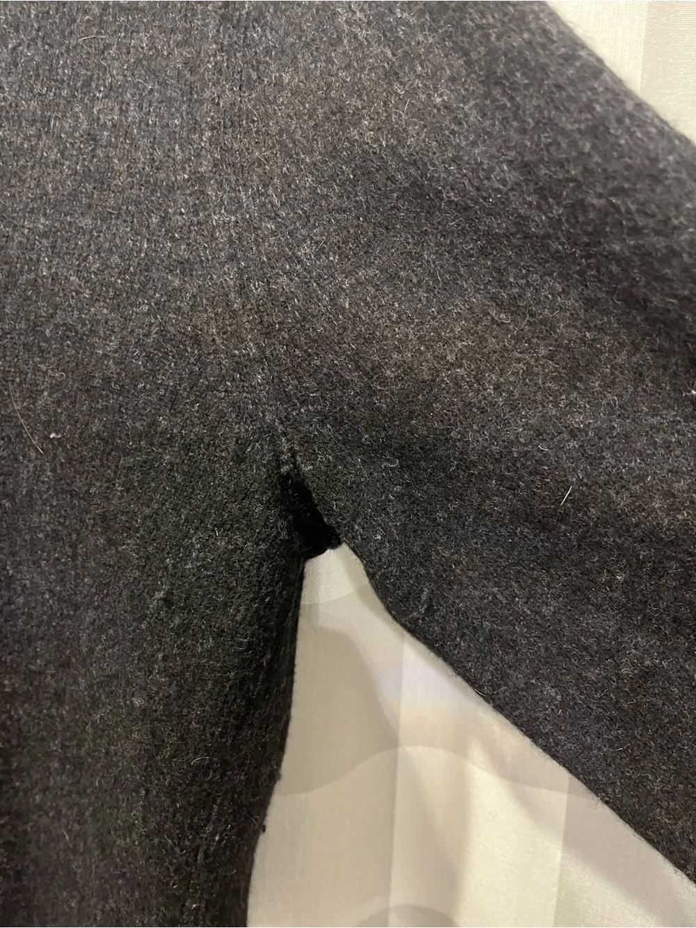 Banana Republic Men's Charcoal Crewneck Wool Blend Sweater
